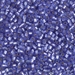 DBM0694:  HALF PACK Dyed Semi-Frosted Silverlined Purple 10/0 Miyuki Delica Bead 50 grams - DBM0694_1/2pk