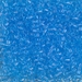 DBM0706:  HALF PACK Transparent Aqua  10/0 Miyuki Delica Bead 50 grams - DBM0706_1/2pk