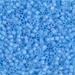 DBM0861:  HALF PACK Matte Transparent Aqua AB 10/0 Miyuki Delica Bead 50 grams - DBM0861_1/2pk