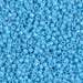DBM0879:  HALF PACK Matte Opaque Turquoise Blue AB 10/0 Miyuki Delica Bead 50 grams - DBM0879_1/2pk