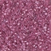 DBM0902:  HALF PACK Sparkling Peony Pink Lined Crystal 10/0 Miyuki Delica Bead 50 grams - DBM0902_1/2pk