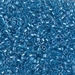 DBM0905:  HALF PACK Sparkling Blue Lined Crystal 10/0 Miyuki Delica Bead 50 grams - DBM0905_1/2pk