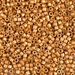 DBM1833F:  HALF PACK Duracoat Galvanized Matte Yellow Gold 10/0 Miyuki Delica Bead 50 grams - DBM1833F_1/2pk