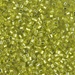 DBMC-0147:  HALF PACK Silverlined Chartreuse Cut 10/0 Miyuki Delica Bead 50 grams - DBMC-0147_1/2pk