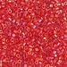 DBMC-0172:  HALF PACK Transparent Red AB Cut 10/0 Miyuki Delica Bead 50 grams - DBMC-0172_1/2pk
