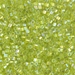 DBMC-0174:  HALF PACK Transparent Chartreuse AB Cut 10/0 Miyuki Delica Bead 50 grams - DBMC-0174_1/2pk