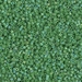 DBS0163:  HALF PACK Opaque Green AB 15/0 Miyuki Delica Bead 50 grams - DBS0163_1/2pk