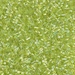 DBS0174:  HALF PACK Transparent Chartreuse AB  15/0 Miyuki Delica Bead 50 grams - DBS0174_1/2pk
