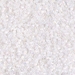 DBS0222:  HALF PACK White Opal AB  15/0 Miyuki Delica Bead 50 grams - DBS0222_1/2pk