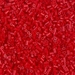 DBS0723:  HALF PACK Opaque Red  15/0 Miyuki Delica Bead 50 grams - DBS0723_1/2pk