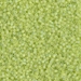 DBS0860:  HALF PACK Matte Transparent Chartreuse AB  15/0 Miyuki Delica Bead 50 grams - DBS0860_1/2pk
