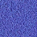 DBS1597:  HALF PACK Matte Opaque Cyan Blue AB 15/0 Miyuki Delica Bead 50 grams - DBS1597_1/2pk