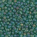 DP-146FR:  HALF PACK Miyuki 3.4mm Drop Bead Matte Transparent Green AB   125 grams - DP-146FR_1/2pk
