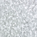 DPF-22:  HALF PACK Miyuki 3.4mm Drop Bead White Lined Crystal approx 125 grams - DPF-22_1/2pk