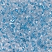 DPF-39:  HALF PACK Miyuki 3.4mm Drop Bead Sparkling Sky Blue Lined Crystal approx 125 grams - DPF-39_1/2pk
