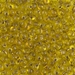 DPF-43:  HALF PACK Miyuki 3.4mm Drop Bead Sparkling Metallic Gold Lined Yellow approx 125 grams - DPF-43_1/2pk