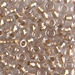E-234:  HALF PACK 5/0 Sparkling Metallic Gold Lined Crystal Miyuki Seed Bead approx 125 grams - E-234_1/2pk