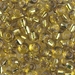 E-3285:  HALF PACK 5/0 Rococo Silverlined Yellow Light Bronze Miyuki Seed Bead approx 125 grams - E-3285_1/2pk