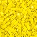 HTL-404:  HALF PACK Opaque Yellow Miyuki Half Tila approx 50 grams - HTL-404_1/2pk
