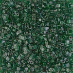 HTL-4507:  Transparent Green Picasso Miyuki Half Tila 