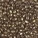 LDP-457:  HALF PACK Miyuki 3x5.5mm Long Drop Bead Metallic Dark Bronze  approx 125 grams - LDP-457_1/2pk