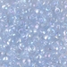 MA4-2135:  HALF PACK Miyuki 4mm Magatama Transparent Light Sapphire AB approx 125 grams - MA4-2135_1/2pk