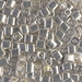 SB-1051:  HALF PACK Miyuki 4mm Square Bead Galvanized Silver approx 125 grams - SB-1051_1/2pk