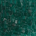 SB-147:  HALF PACK Miyuki 4mm Square Bead Transparent Emerald approx 125 grams - SB-147_1/2pk
