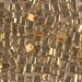 SB-191: HALF PACK Miyuki 4mm Square Bead 24kt Gold Plated approx 25 grams - SB-191_1/2pk