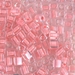 SB-204:  HALF PACK Miyuki 4mm Square Bead Baby Pink Lined Crystal approx 125 grams - SB-204_1/2pk