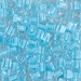 SB-220:  HALF PACK Miyuki 4mm Square Bead Aqua Mist Lined Crystal approx 125 grams - SB-220_1/2pk