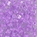 SB-222:  HALF PACK Miyuki 4mm Square Bead Orchid Lined Crystal approx 125 grams - SB-222_1/2pk