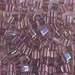 SB-256:  HALF PACK Miyuki 4mm Square Bead Transparent Smoky Amethyst AB approx 125 grams - SB-256_1/2pk
