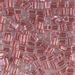 SB-2601:  HALF PACK Miyuki 4mm Square Bead Sparkling Antique Rose Lined Crystal approx 125 grams - SB-2601_1/2pk