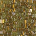 SB-2631:  HALF PACK Miyuki 4mm Square Bead Sparkling Copper Lined Chartreuse approx 125 grams - SB-2631_1/2pk