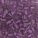 SB-2650:  HALF PACK Miyuki 4mm Square Bead Lilac Lined Amethyst approx 125 grams - SB-2650_1/2pk