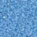 SB18-221:  HALF PACK Miyuki 1.8mm Square Bead Sky Blue Lined Crystal approx 125 grams - SB18-221_1/2pk