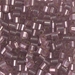 SB3-12F:  HALF PACK Miyuki 3mm Square Bead Matte Silverlined Smoky Amethyst approx 125 grams - SB3-12F_1/2pk