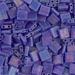 TL-151FR:  HALF PACK Matte Transparent Cobalt AB Miyuki Tila Bead approx 50 grams - TL-151FR_1/2pk