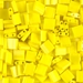 TL-404:  HALF PACK Opaque Yellow Miyuki Tila Bead approx 50 grams - TL-404_1/2pk