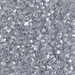 TR10-1105:  HALF PACK Miyuki 10/0 Triangle Sparkling Pale Gray Lined Crystal approx 125 grams - TR10-1105_1/2pk