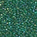 TR10-1154:  HALF PACK Miyuki 10/0 Triangle Green AB approx 125 grams - TR10-1154_1/2pk