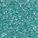 TR10-1528:  HALF PACK Miyuki 10/0 Triangle Sparkling Aqua Green Lined Crystal approx 125 grams - TR10-1528_1/2pk