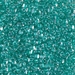 TR10-1555:  HALF PACK Miyuki 10/0 Triangle Sparkling Dark Aqua Green Lined Crystal approx 125 grams - TR10-1555_1/2pk