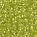 TR10-1801F:  HALF PACK Miyuki 10/0 Triangle Matte Silverlined Chartreuse approx 125 grams - TR10-1801F_1/2pk