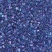 TR10-1827:  HALF PACK Miyuki 10/0 Triangle Sparkling Purple Lined Aqua Luster approx 125 grams - TR10-1827_1/2pk