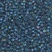 TR10-1831:  HALF PACK Miyuki 10/0 Triangle Sparkling Lined Midnight Blue AB approx 125 grams - TR10-1831_1/2pk