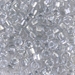 TR5-1105:  HALF PACK Miyuki 5/0 Triangle Sparkling Silver Gray Lined Crystal approx 125 grams - TR5-1105_1/2pk