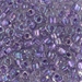TR5-1138:  HALF PACK Miyuki 5/0 Triangle Sparkling Lilac Lined Crystal AB approx 125 grams - TR5-1138_1/2pk
