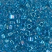 TR5-1823:  HALF PACK Miyuki 5/0 Triangle Sparkling Blue Lined Aqua AB approx 125 grams - TR5-1823_1/2pk